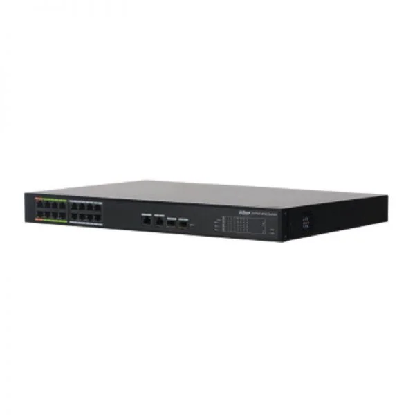 سوئیچ داهوا سری LR2218، 16 پورت PoE / 8 پورت ePoE / توان PoE 240 وات