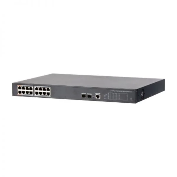 سوئیچ Dahua PFS4218-16GT-190، 16 پورت PoE گیگابیت/مدیریتی/PoE+