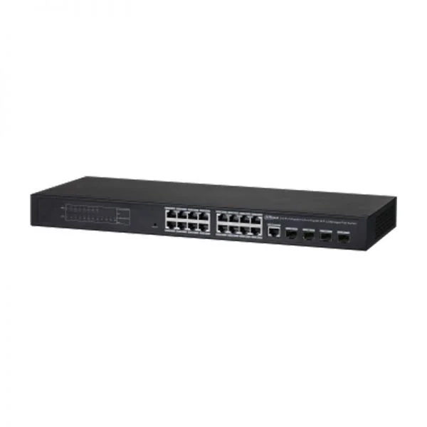 سوئیچ داهوا PFS4420-16GT-240، 16 پورت گیگابیت PoE/مدیریتی/بدون فن و منبع تغذیه
