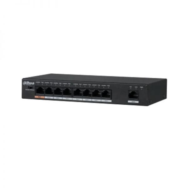 سوئیچ داهوا PFS3009-8ET-96، 8 پورت PoE/مدیریت نشده/پشتیبانی PoE