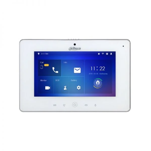 VTH5221DW-C-S1، مانیتور داخلی سری Dahua VTH5221، صفحه لمسی 7 اینچی/Wi-Fi/پشتیبانی از SIP