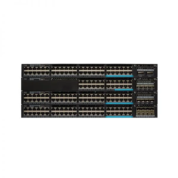 سوئیچ سیسکو WS-C3650-8X24PD-E، 24xGE PoE/2x10G Uplink/715W منبع تغذیه AC