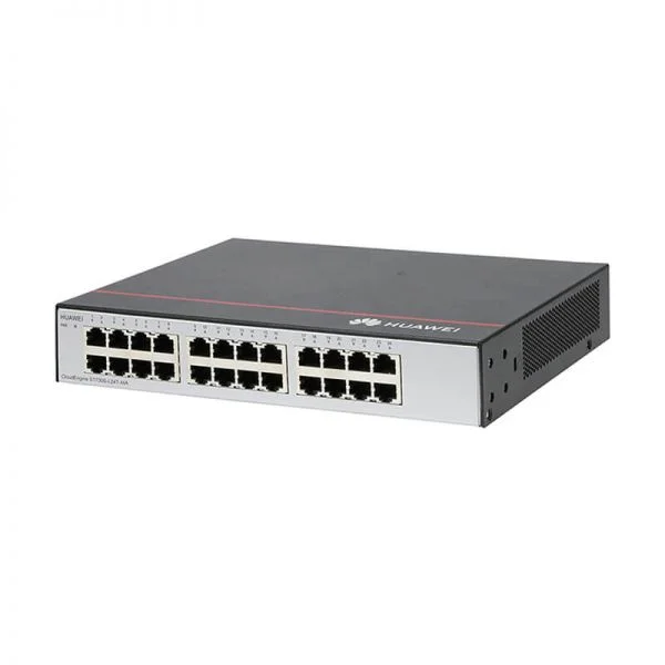سوئیچ هواوی سری S1700 مدل S1730S-L24T-MA، ۲۴ پورت RJ45 گیگابیت اترنت/۴ پورت SFP گیگابیت، بدون فن و منبع تغذیه