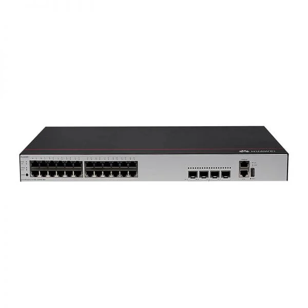 سوئیچ هواوی سری S1700 مدل S1730S-S24P4S-MA، 24 پورت GE PoE، 4 پورت 10GE SFP+، منبع تغذیه AC