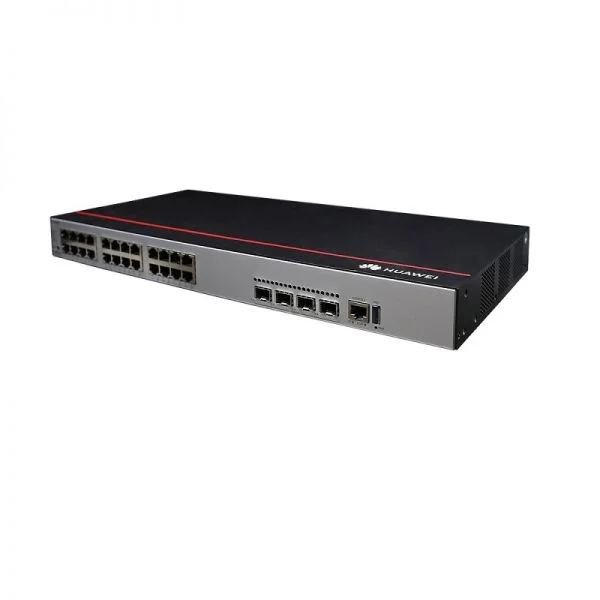 سوئیچ هواوی S5735-L24T4X-A1، 24 پورت RJ45 گیگابیت اترنت/4 پورت 10 گیگابیت SFP+/منبع تغذیه AC