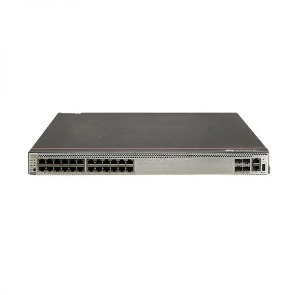 سوئیچ هواوی S5731S-H24T4S-A، ۲۴ پورت RJ45/۴ پورت SFP+/منبع تغذیه AC ۱۵۰ وات/مدل توزیع