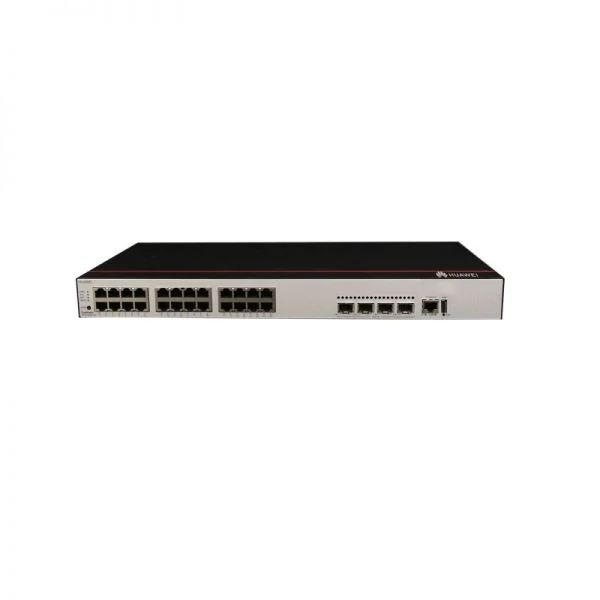 سوییچ هواوی S5735-L24T4X-IA1، 24 پورت RJ45 گیگابیت اترنت / 4 پورت SFP+ 10 گیگابیت / منبع تغذیه AC