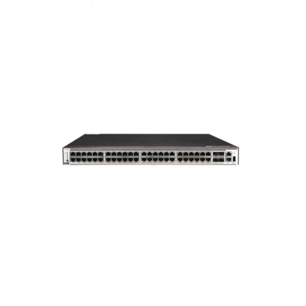 سوئیچ هواوی S5735S-H48U4XC-A، 48 پورت RJ45/4 پورت SFP+ 10 گیگابیت/PoE++/1 منبع تغذیه AC