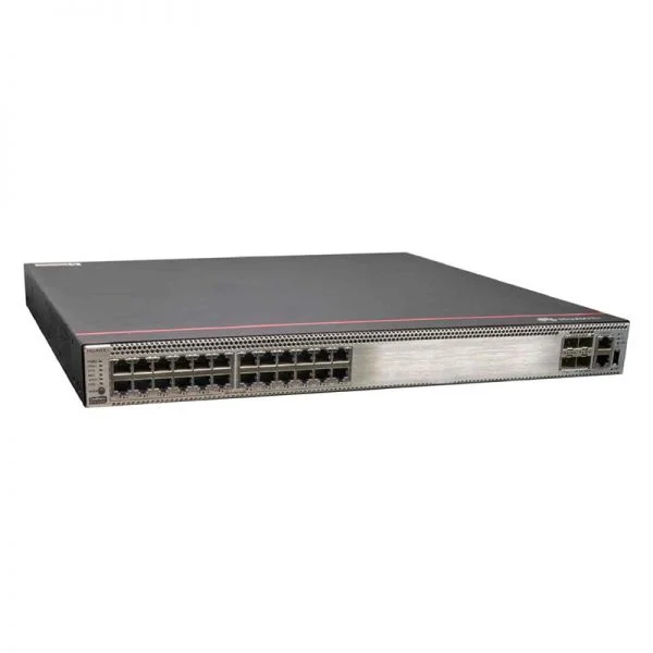 سوئیچ هواوی S5736-S24T4XC، ۲۴ پورت RJ45 گیگابیت اترنت/۴ پورت SFP+ ۱۰ گیگابیت، بدون منبع تغذیه
