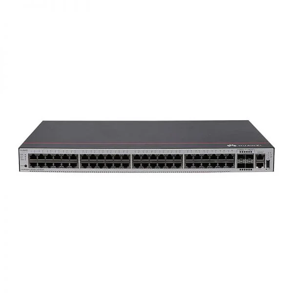 سوئیچ هواوی سری S5700 مدل S5735S-L48T4S-MA، دارای 48 پورت RJ45 گیگابیت و 4 پورت SFP+ ده گیگابیت