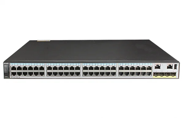 Huawei S5720-52X-SI-DC، سوئیچ هواوی S5720، 48xGE RJ45/4x10GE SFP+/150W DC PSU