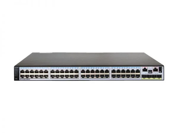 سوئیچ هواوی S5710-52C-PWR-EI-AC، 48 پورت GE PoE+/4 پورت 10GE SFP+/580W AC