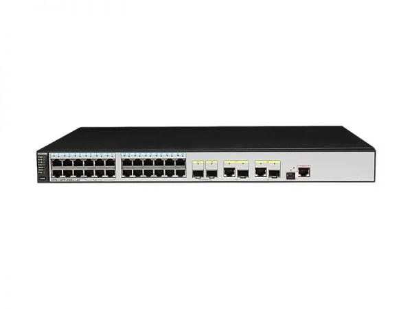 سوئیچ هواوی S5701-28TP-PWR-LI-AC، 12 پورت PoE+، 12 پورت RJ45 گیگابیت اترنت، 2 پورت SFP گیگابیت اترنت، منبع تغذیه AC