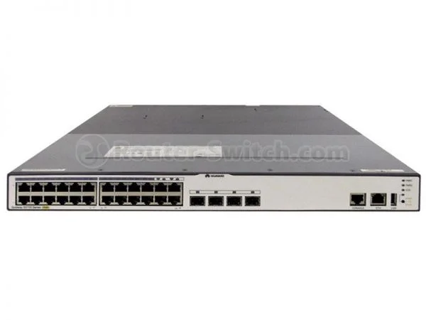 سوئیچ هواوی S5700-24TP-PWR-SI-AC، 24 پورت GE PoE+/4 پورت GE SFP/منبع تغذیه 500 وات AC