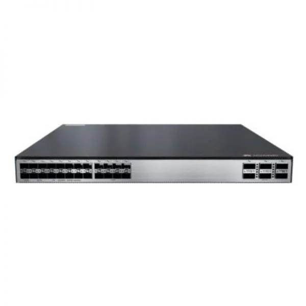 سوئیچ هواوی سری S6700 مدل S6730S-H24X6C-A، دارای ۲۴ پورت ۱۰GE SFP+/۶ پورت ۴۰GE QSFP/بدون فن و منبع تغذیه