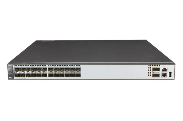 سوئیچ هواوی S6720-30C-EI-24S-DC، 24 پورت 10GE SFP+/2 پورت 40GE QSFP+/منبع تغذیه DC 350 وات