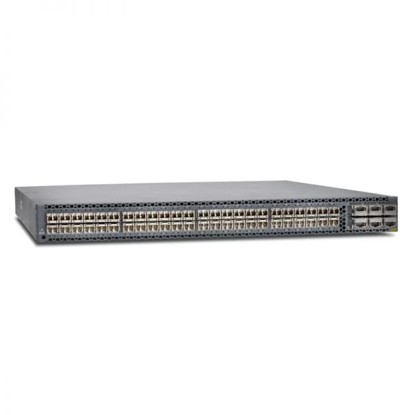 سوئیچ QFX5100-48S-DC-AFO، سوئیچ QFX5100 جونیپر، 48x10G SFP+ / 6x40G QSFP+ / 2xDC پاور، جریان هوا از جلو به عقب