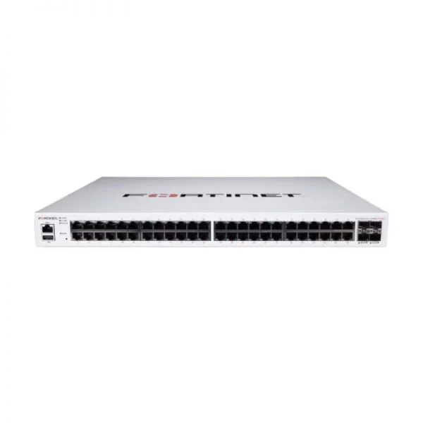 سوئیچ فورتی‌نت FS-448E-POE، 48xGE RJ45/4x10GE SFP+/421W PoE