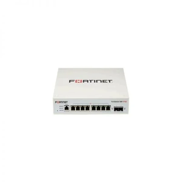 سوئیچ فورتی‌نت سری FS-108F مدل FS-108F-FPOE، 8 پورت GE با PoE و 2 پورت SFP، توان 130 وات