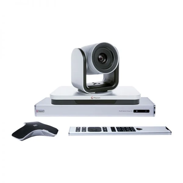 دستگاه ویدئو کنفرانس Polycom سری Group مدل G500-720P، زوم 12 برابر / میکروفون 360 درجه / اتاق 40-80 متر مربع