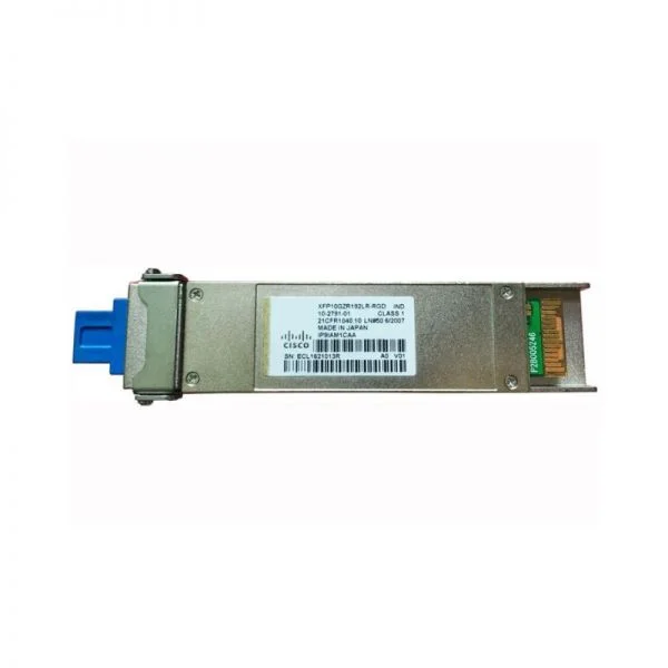 ماژول فرستنده و گیرنده سیسکو XFP10GER192IR-RGD، 10 گیگابیت بر ثانیه / 1310 نانومتر / 80 کیلومتر