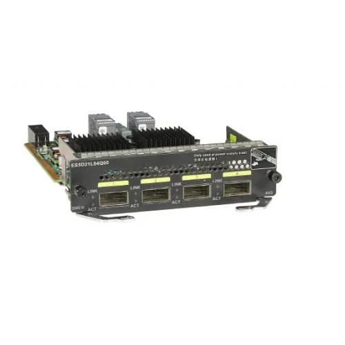 کارت رابط سوئیچ Huawei ES5D21L04Q00، 4x40GE QSFP+، مورد استفاده در S5710HI، بدون فن و منبع تغذیه