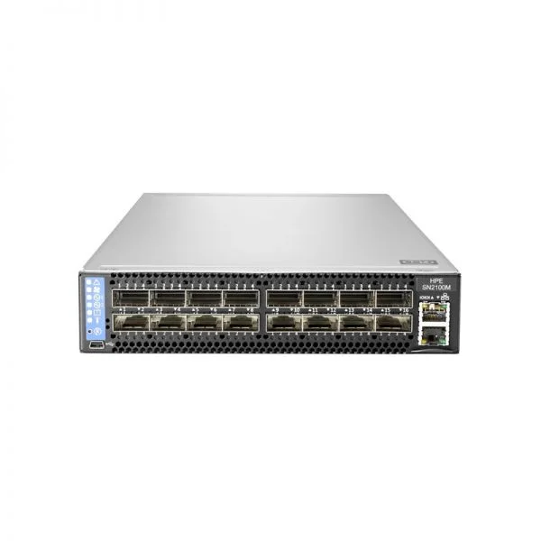 Q2F23A، سوئیچ HPE StoreFabric SN2100M، 16x100GbE QSFP28/عرض نصف/بدون فن و منبع تغذیه Q2F23A، سوئیچ HPE StoreFabric SN2100M، 16x100GbE QSFP28/عرض نصف/بدون فن و منبع تغذیه