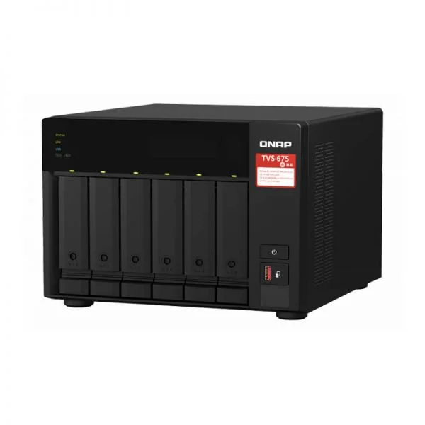 دستگاه NAS کیو‌نپ TVS-675-8G پردازنده Zhaoxin KX-U6580 هشت هسته‌ای 8 گیگابایت رم