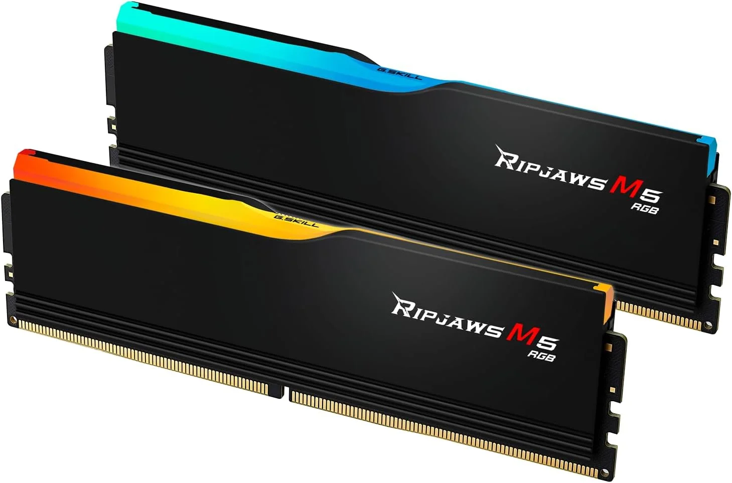 رم DDR5 جی‌اسکیل Ripjaws M5 RGB 96 گیگابایت (2x48GB) 5600MT/s CL40 مشکی مات