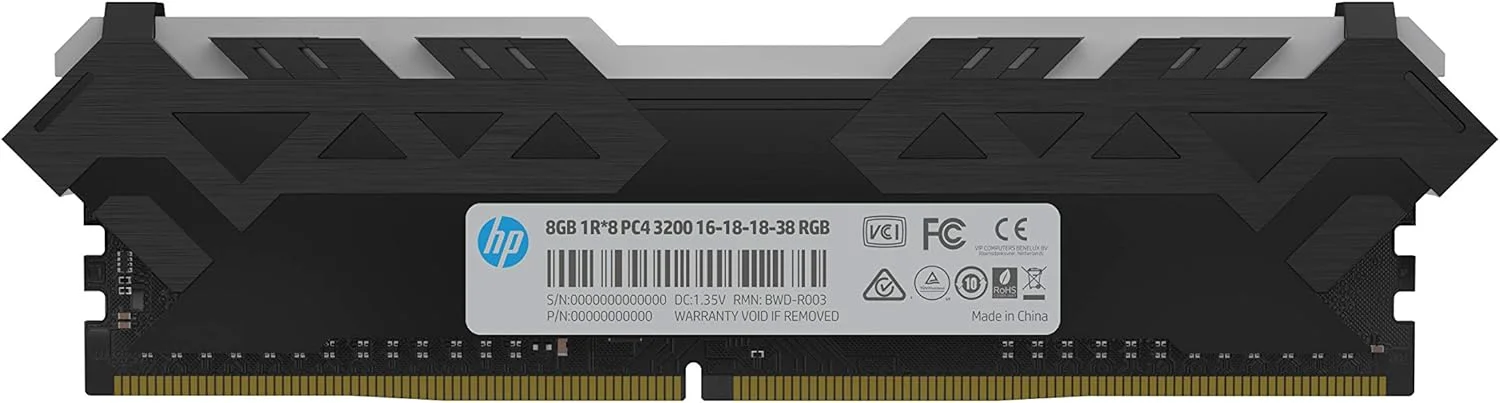 رم گیمینگ HP V8 RGB DDR4 3200MHz 8 گیگابایت - تصویر 3 رم گیمینگ HP V8 RGB DDR4 3200MHz 8 گیگابایت - تصویر 3