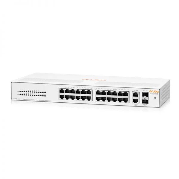 سوئیچ ۲۶ پورت Aruba IOn 1430 مدل R8R50A با ۲ پورت SFP سوئیچ ۲۶ پورت Aruba IOn 1430 مدل R8R50A با ۲ پورت SFP