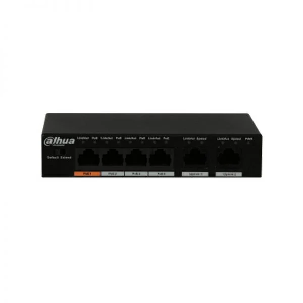 سوئیچ 4 پورت داهوا PFS3006-4ET-60 با توان 60 وات