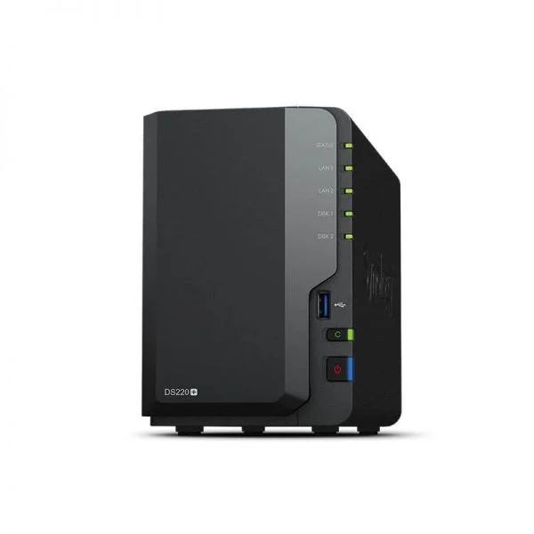 دستگاه ذخیره‌ساز تحت شبکه Synology DS220+، 2 ترابایتی، بدون دیسک