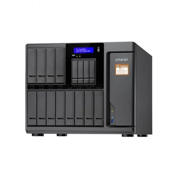 دستگاه ذخیره‌ساز تحت شبکه کیو‌نپ TS-1635AX-4G با پردازنده 4 هسته‌ای ARMADA 8040 و 4 گیگابایت رم DDR4