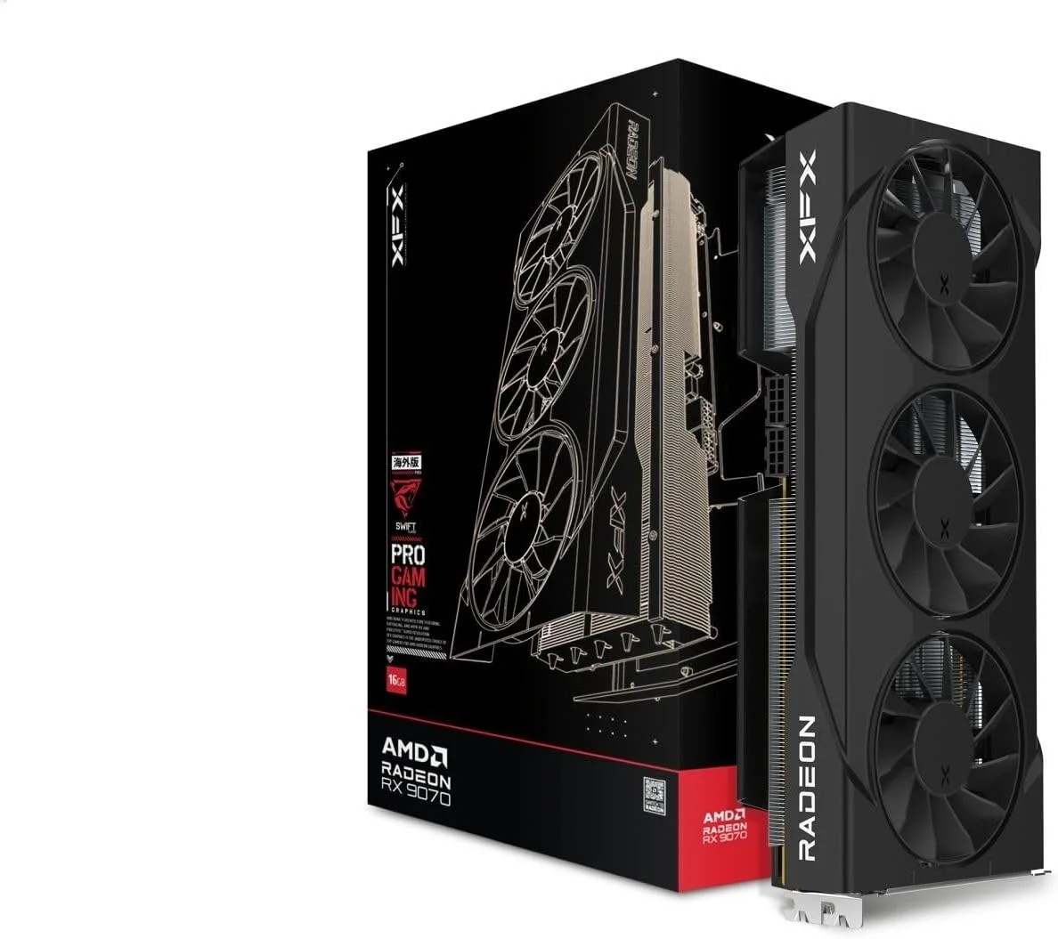 کارت گرافیک XFX رادئون RX 9070 OC سه فن 16GB GDDR6