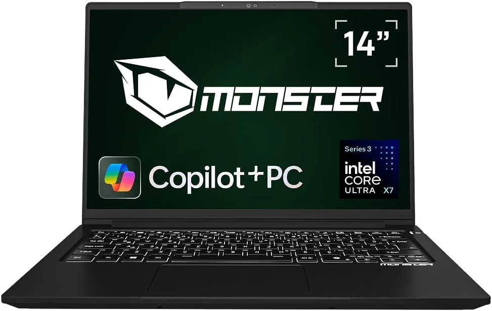 لپ تاپ مانستر Huma H4 Core Ultra X7 32GB 2TB SSD Intel Arc B390