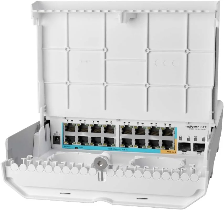 میکروتیک NetPower 15FR سوئیچ 15 پورت PoE سفید - تصویر 3