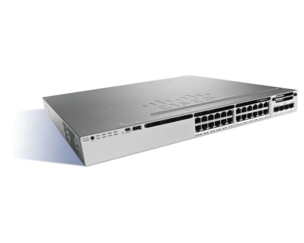 سوییچ سیسکو WS-C3850-24T-E، 24 پورت گیگابیت، IP Services
