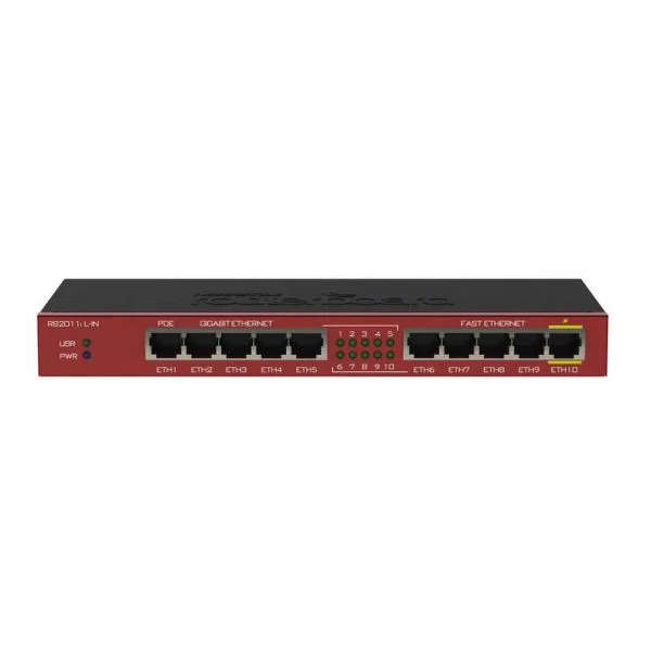 روتر میکروتیک RB2011iL-IN کیس فلزی 10 پورت