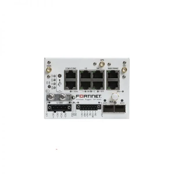 فایروال صنعتی Fortinet FortiGate Rugged 70F مدل FGR-70F-3G4G-BDL-950-60 با پشتیبانی 3G/4G