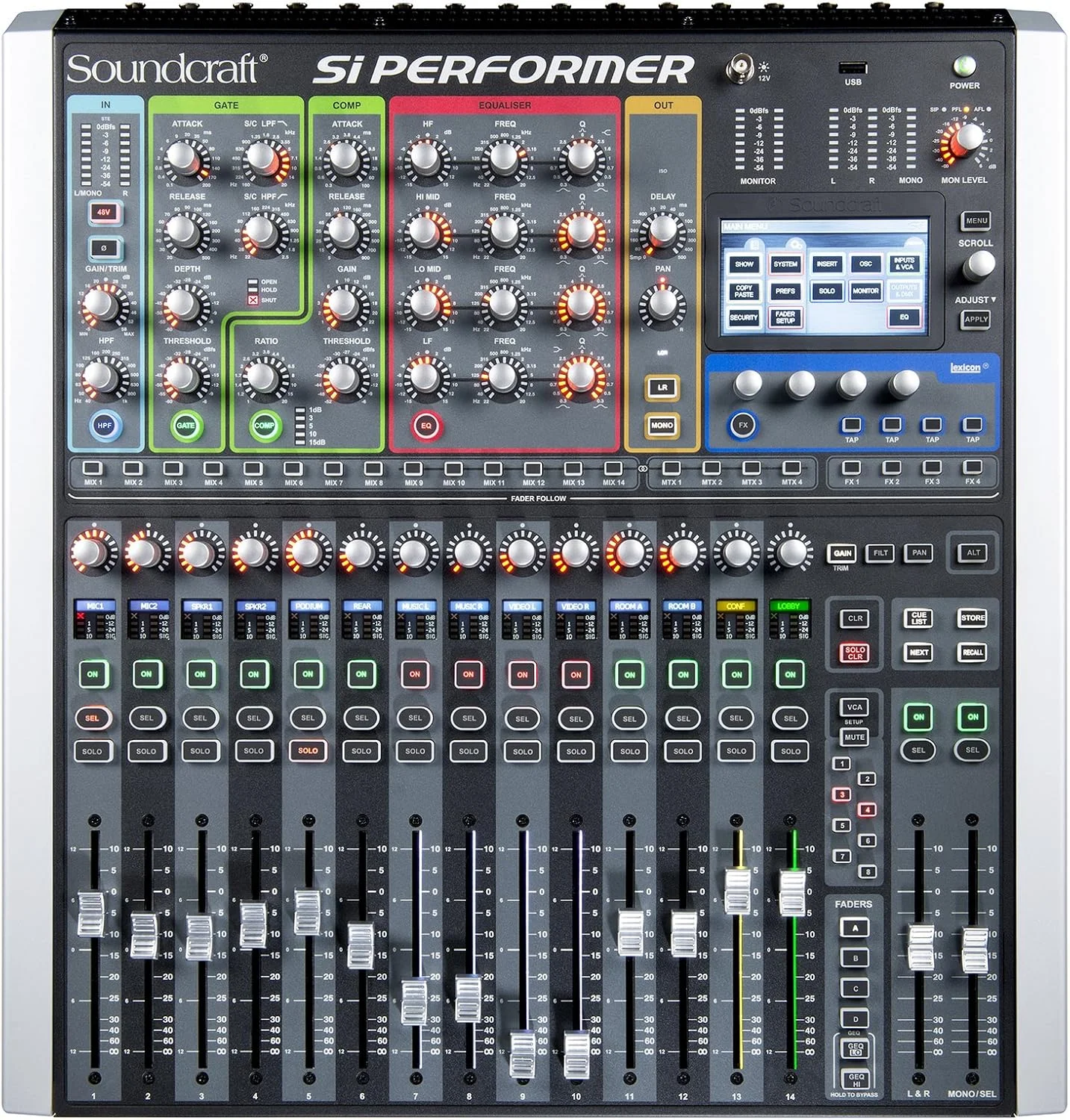 میکسر صدا و کنترلر نور ساندکرفت Si Performer 1 دیجیتال 16 کاناله - تصویر 5 میکسر صدا و کنترلر نور ساندکرفت Si Performer 1 دیجیتال 16 کاناله - تصویر 5
