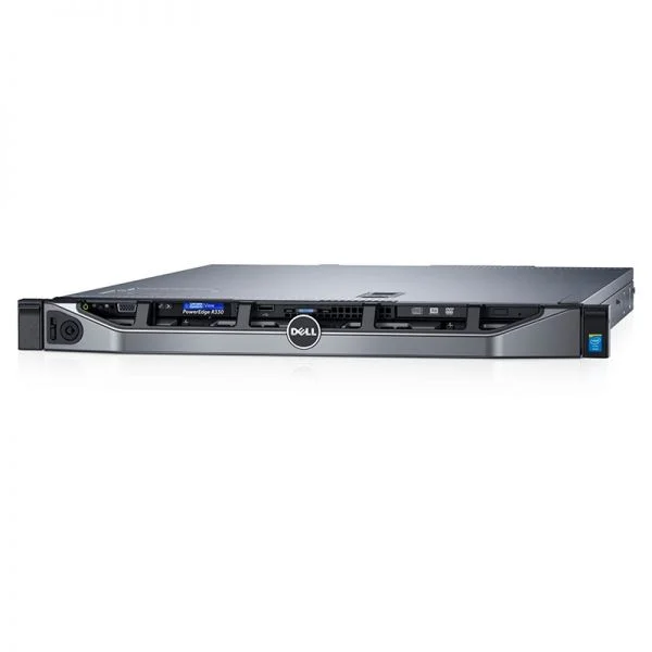 سرور رکمونت دل PowerEdge R330، پردازنده Xeon E3-1220 v5، رم 8 گیگابایت، هارد 500 گیگابایت SATA