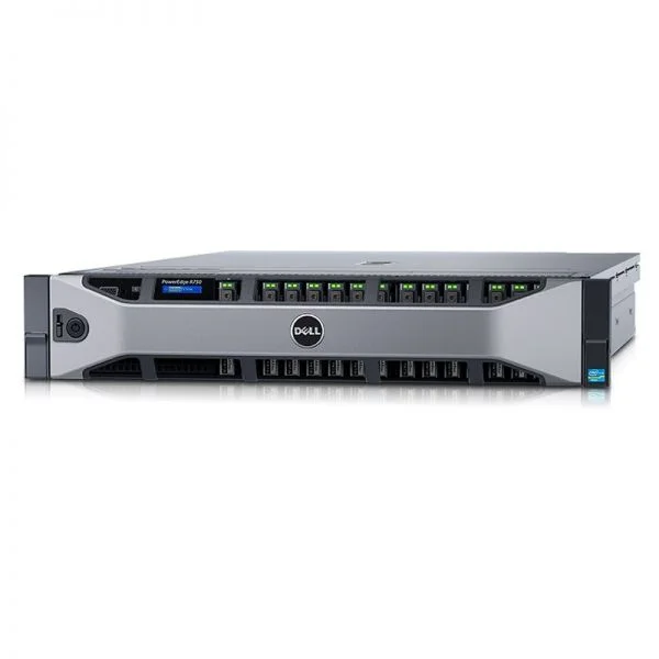 سرور دل R730، دو پردازنده E5-2620v4، 32 گیگابایت DDR4، 4 هارد 300 گیگابایت SAS