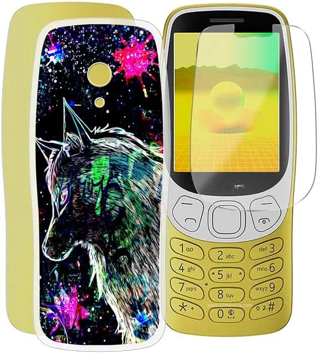 قاب گوشی نوکیا 3210 مدل 2024 طرح Graffiti Beast به همراه گلس