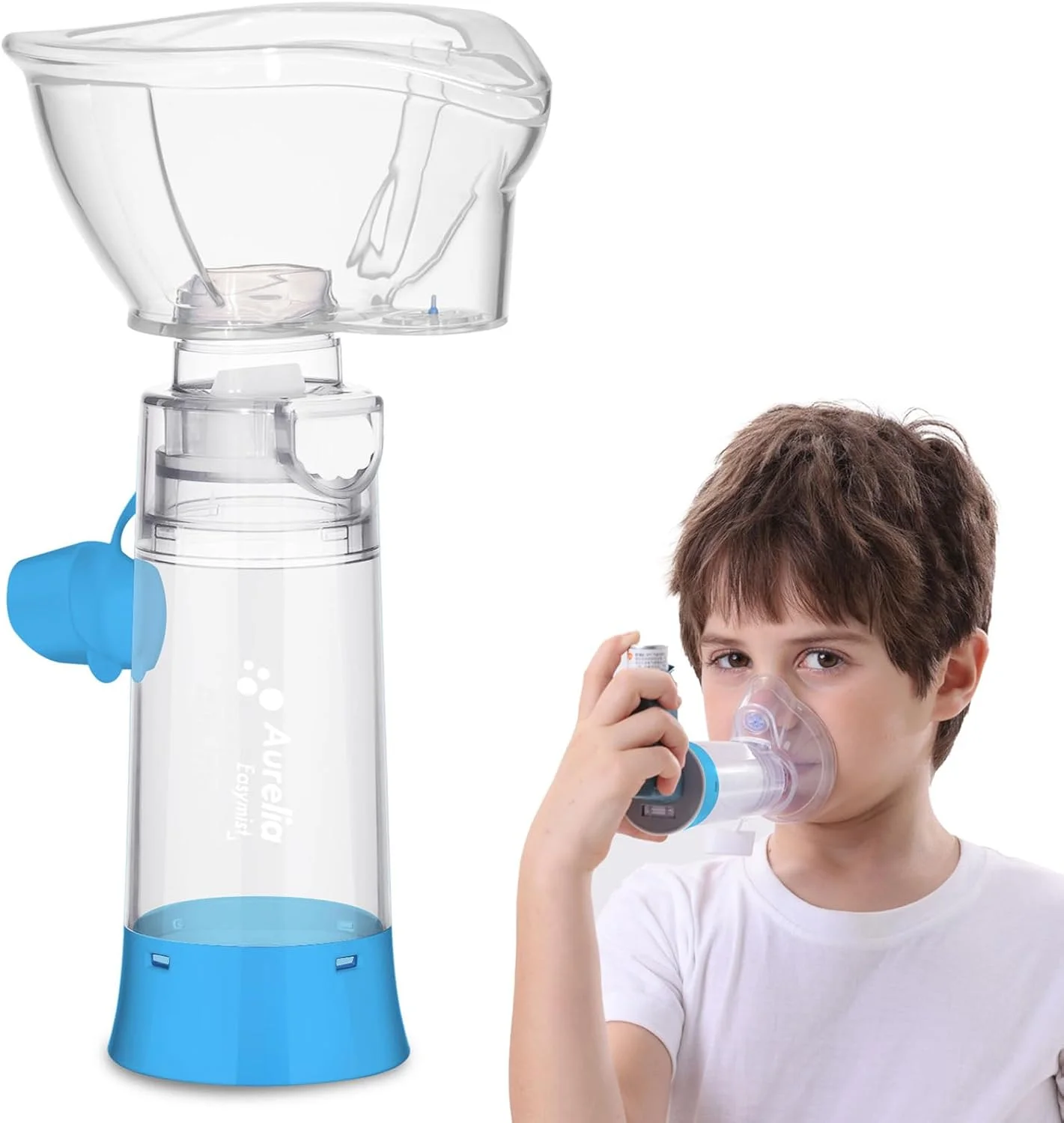 اسپیسر استنشاقی کودک نسی مدل OTC به همراه ماسک سیلیکونی