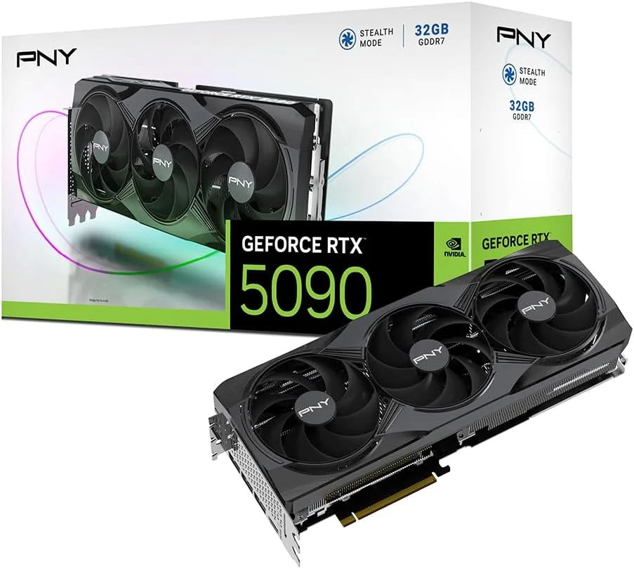 کارت گرافیک پی‌ان‌وای مدل GeForce RTX 5090 ظرفیت 32 گیگابایت