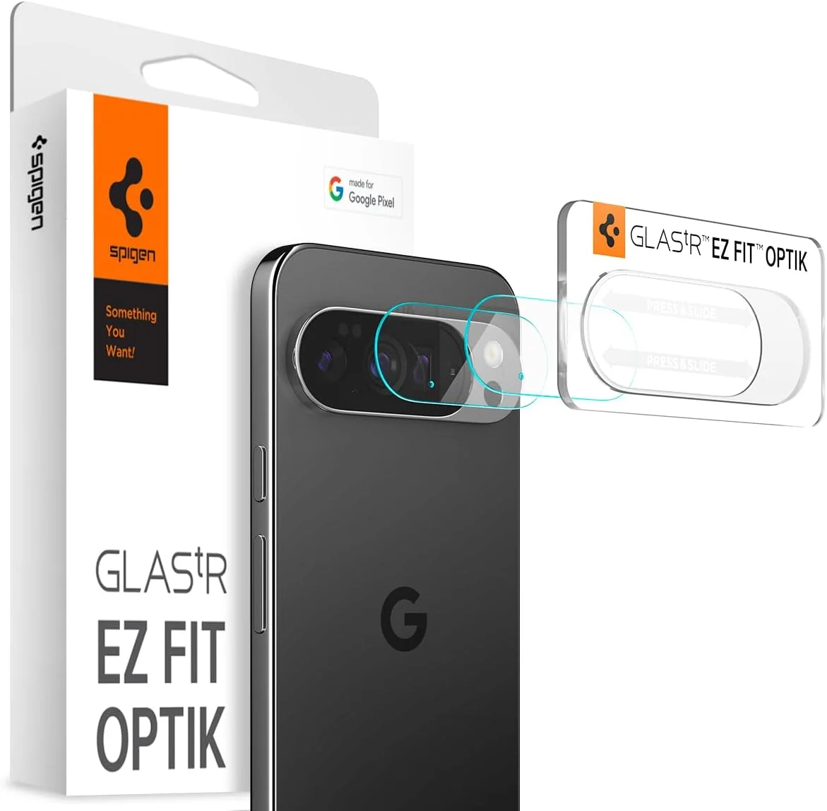 محافظ لنز دوربین گوگل پیکسل 10 پرو اسپیگن مدل EZ Fit Optik