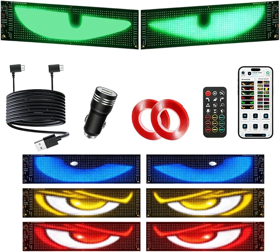پنل ال ای دی خودرو مدل ماتریس انعطاف‌پذیر سایز 92 در 374 میلی‌متر