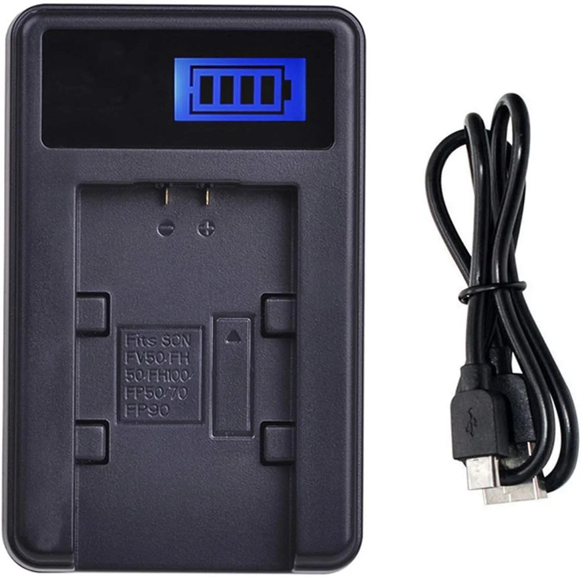 شارژر باتری دوربین سونی مدل LCD USB برای سری NP-FV