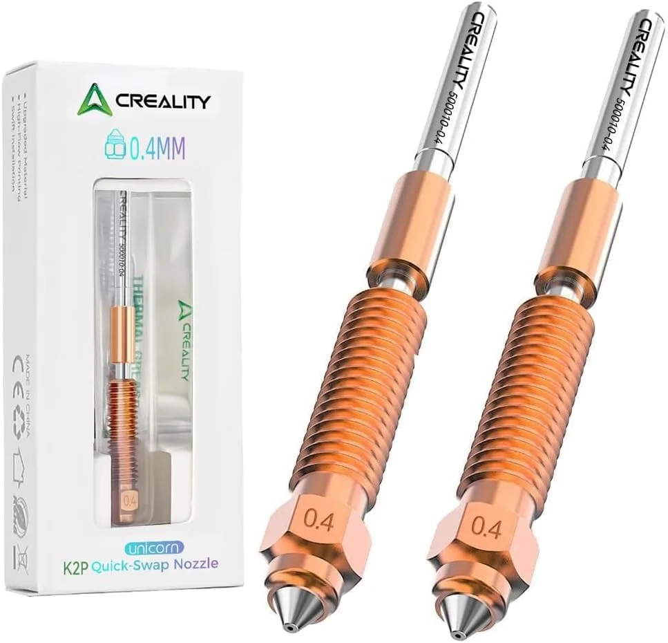 نازل پرینتر سه بعدی کریلیتی مدل K2 Plus/Pro سایز 0.4 میلی‌متر